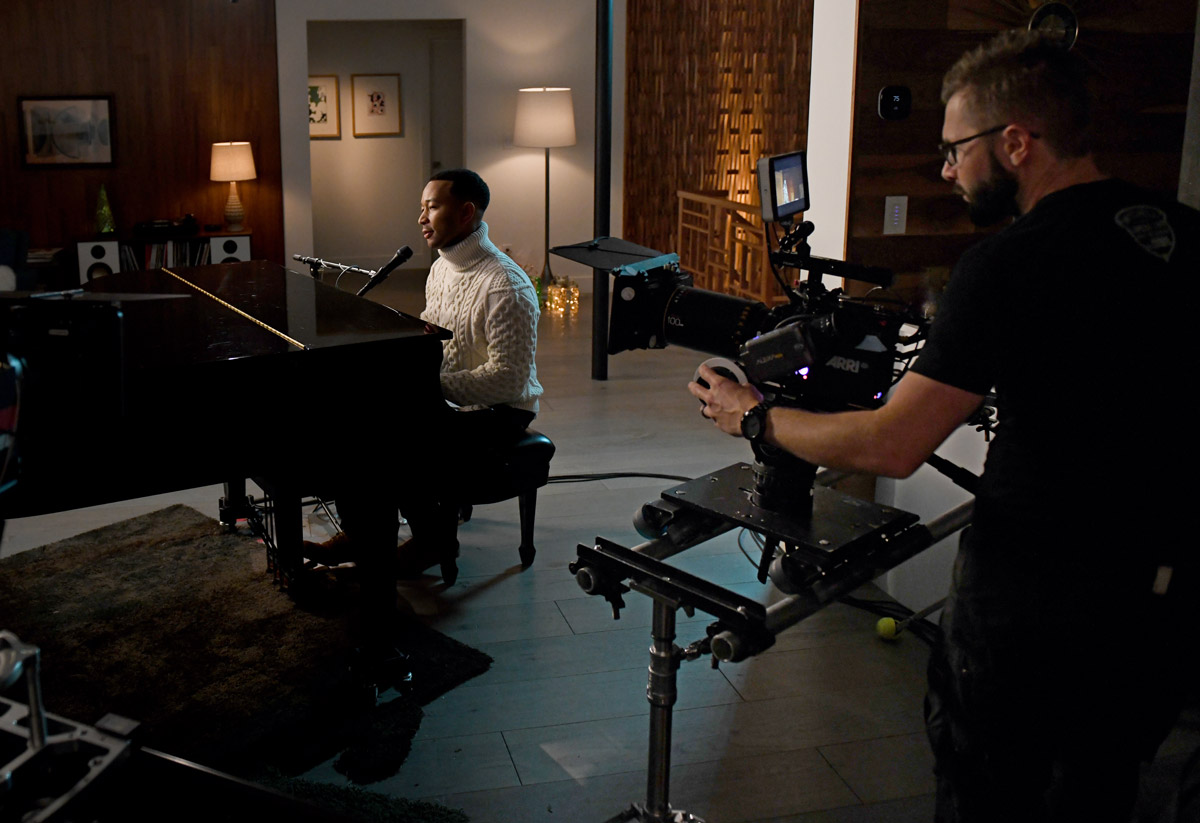 behind the scenes - john legend christmas under the stars